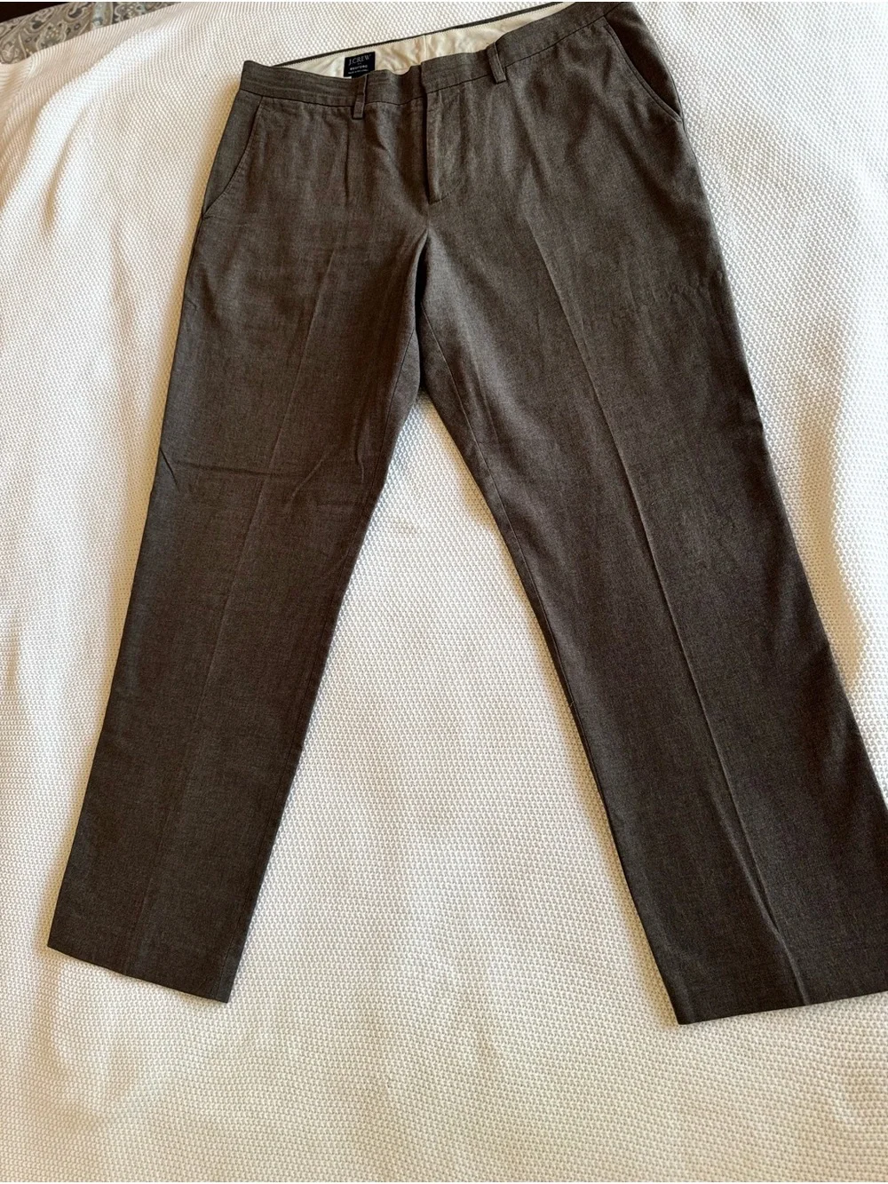 J. CREW Bedford Men's Dress Pants in Charcoal Gray